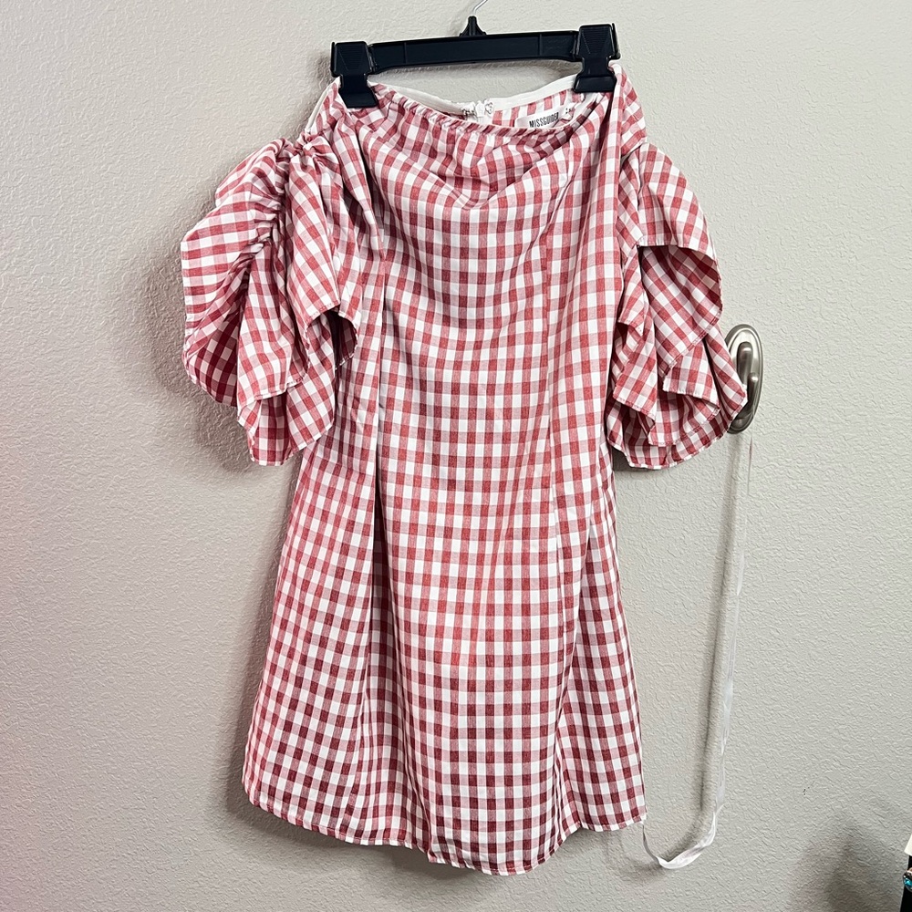 Misguided Gingham Dress size 8